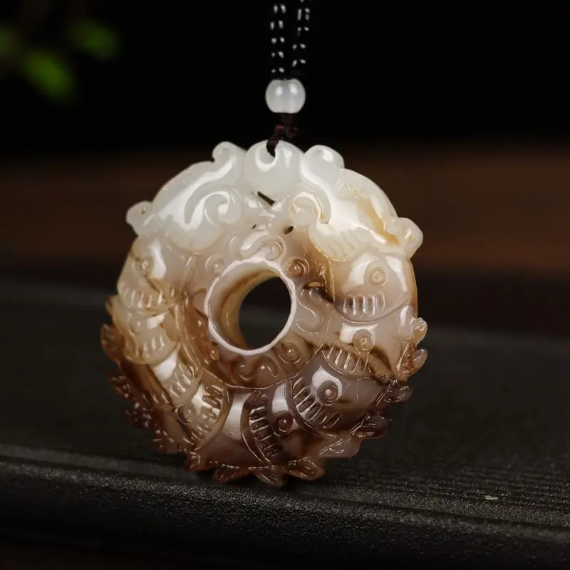 双龙戏珠吊坠